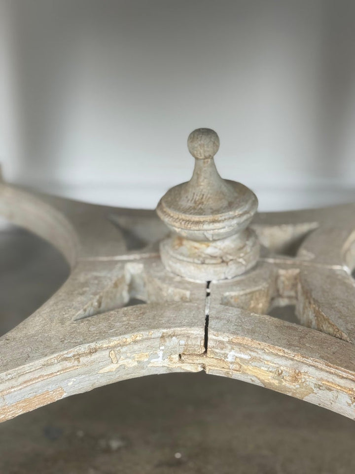 French Neoclassical upholstered ottoman, early 20th century.