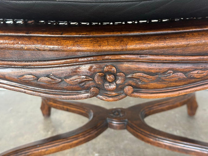 Eight French Provincial-style dining chairs