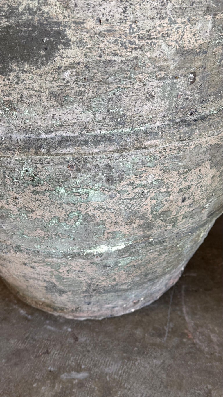 Mediterranean Barrel Olive Jars, Patinated Terracotta