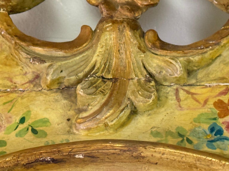 19th C. Venetian Painted Mirror