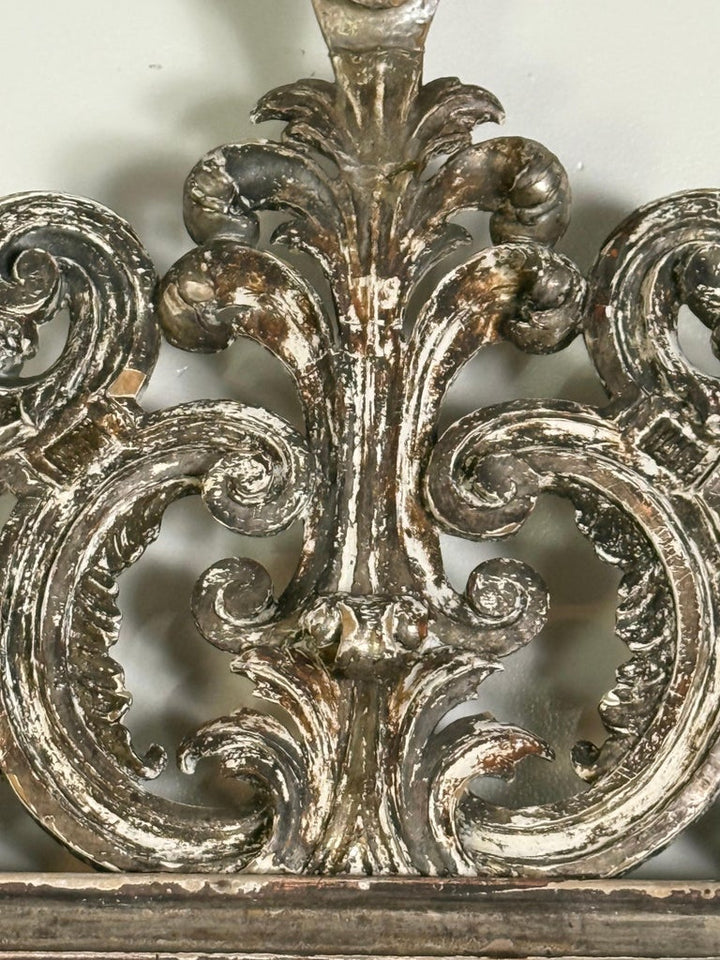 Italian Carved Silvered Mirror