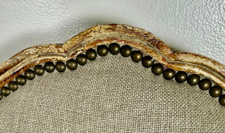 Set of Eight 18th-Century Style French Louis XV Carved & Giltwood Dining Chairs