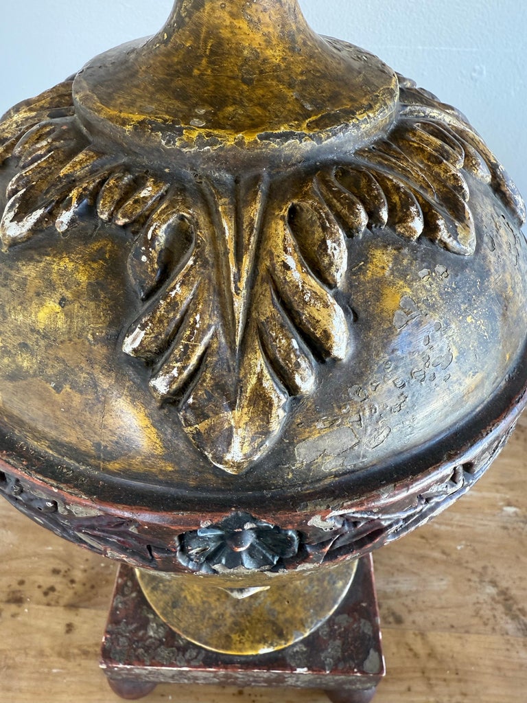 Pair of Hand Painted Lamps w/ Parchment Shades