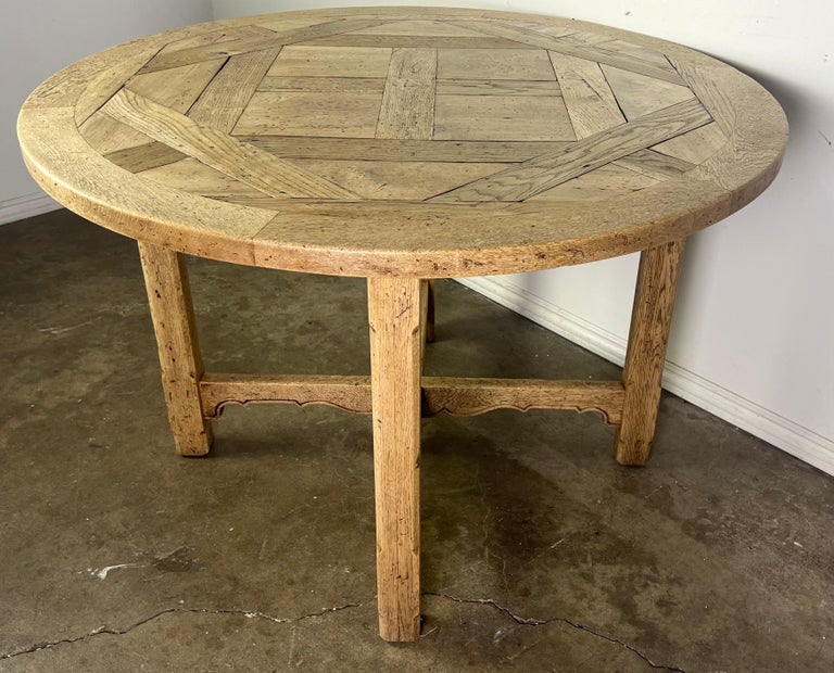 19th C. English Marquetry Top Table