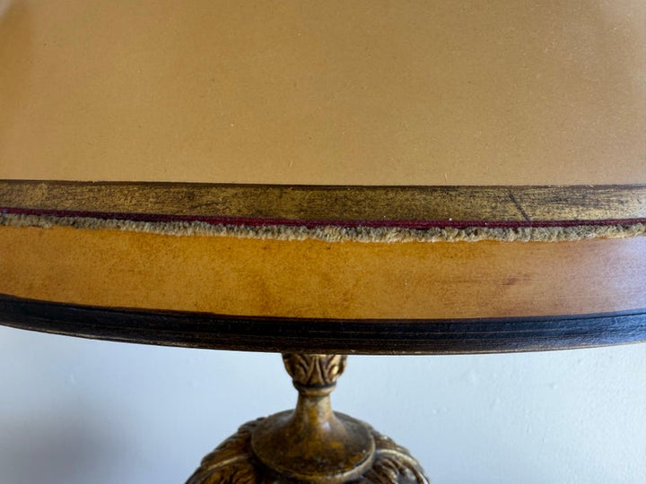 Pair of Hand Painted Lamps w/ Parchment Shades