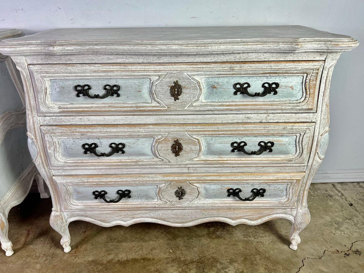 Pair of 1930’s French Louis XV Style Painted Commodes