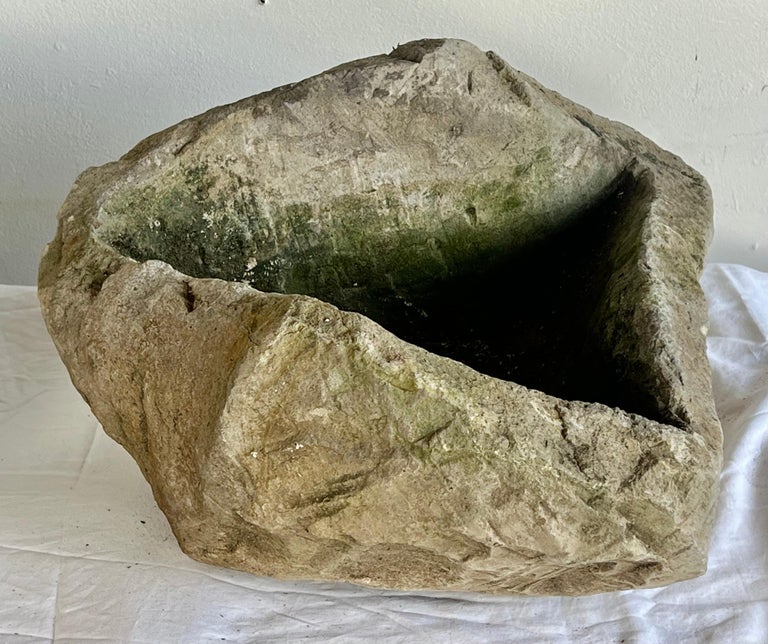 Pair of Organic Rock Planters C. 1960's