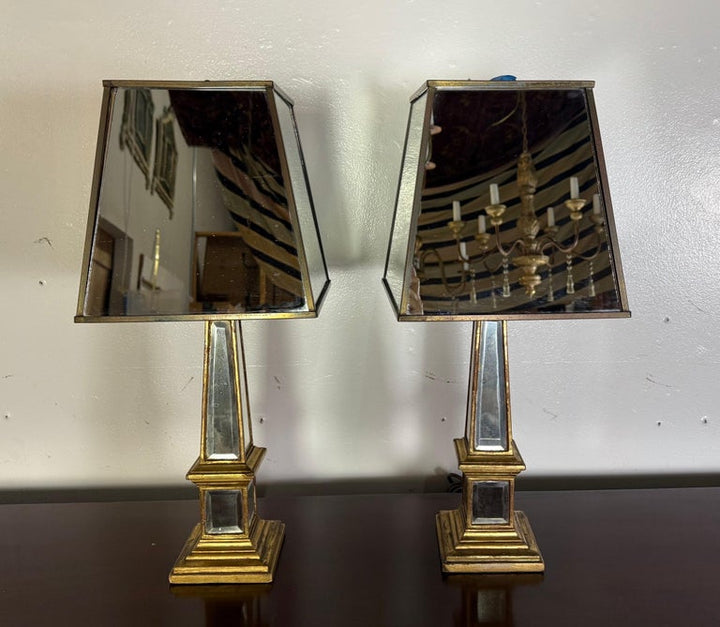 Pair of Hollywood Regency Style Lamps C. 1960