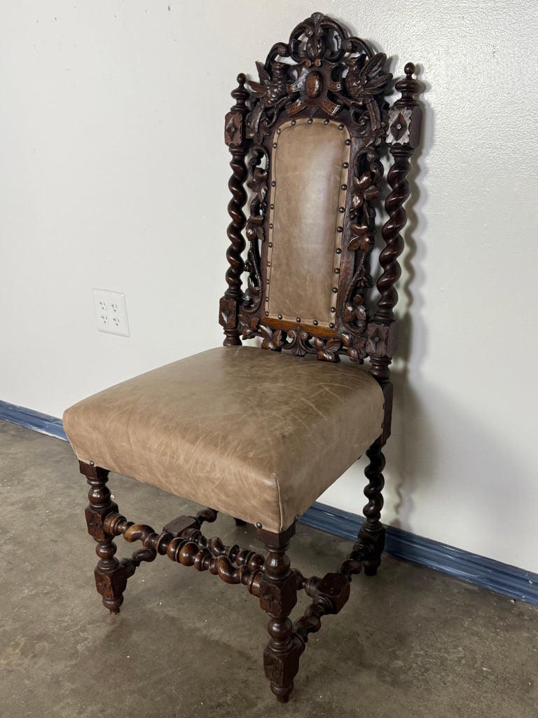 Set of Six 19th C. Renaissance Revival Dining chairs
