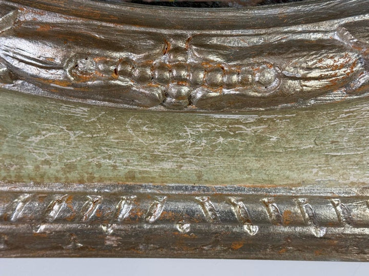 Monumental Neoclassical Style Painted Octagonal Mirror