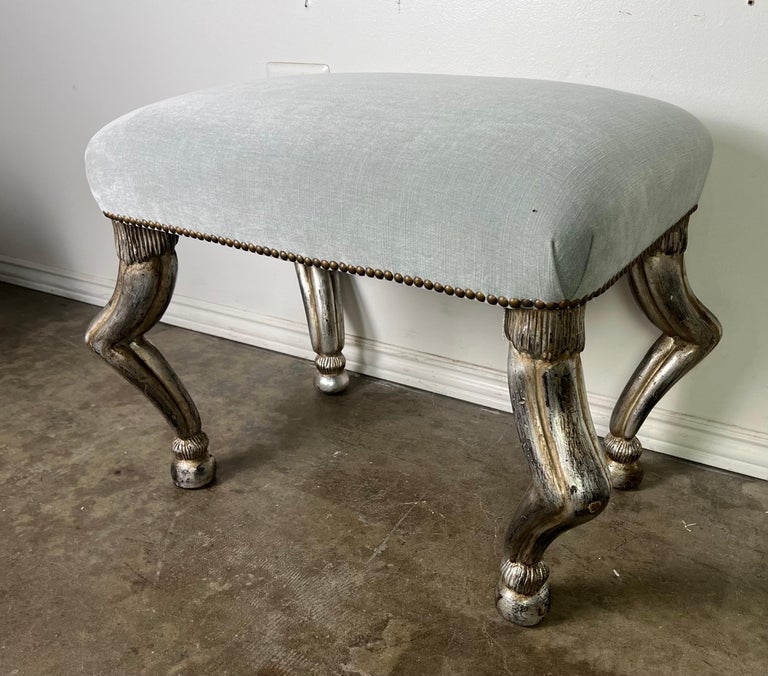 Pair of Benches w/ Silvered Antelope Legs