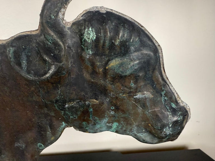 19th Century American Copper Bull Weathervane