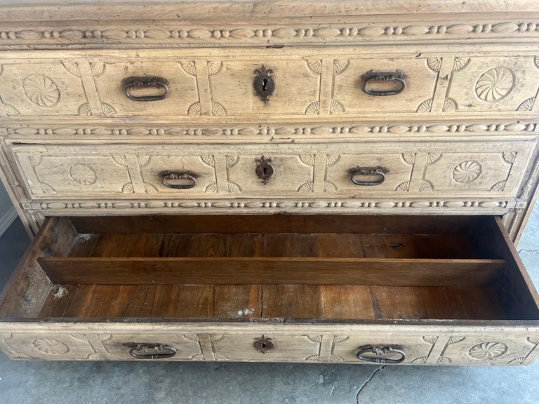 Monumental 18th Century Italian 3-Drawer Commode