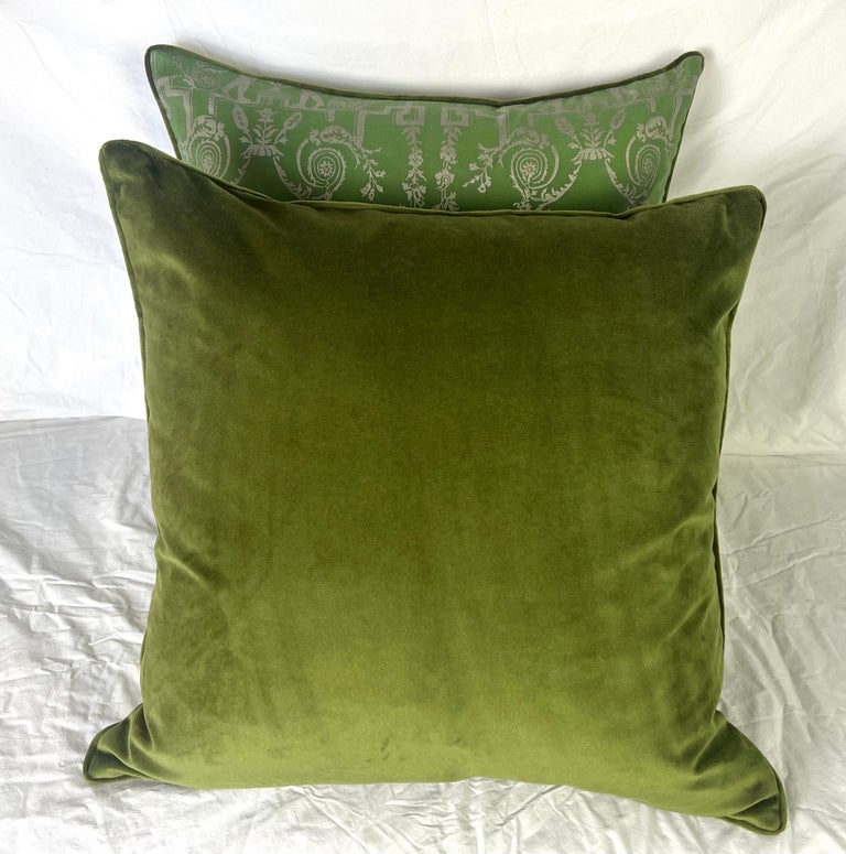 Pair of Boucher Patterned Fortuny Pillows