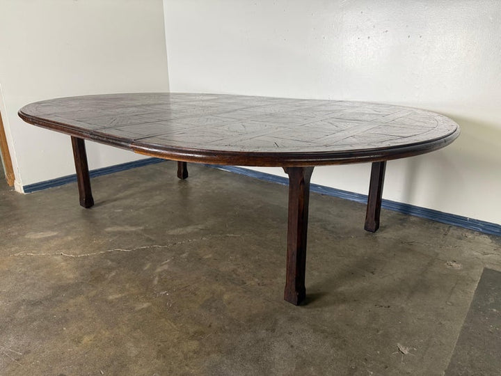 Monumental French Oak Farmhouse Extending Dining Table