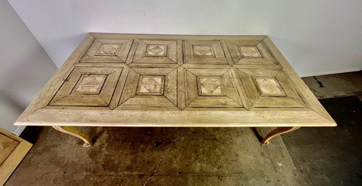 19th Century French Parquetry Dining Table