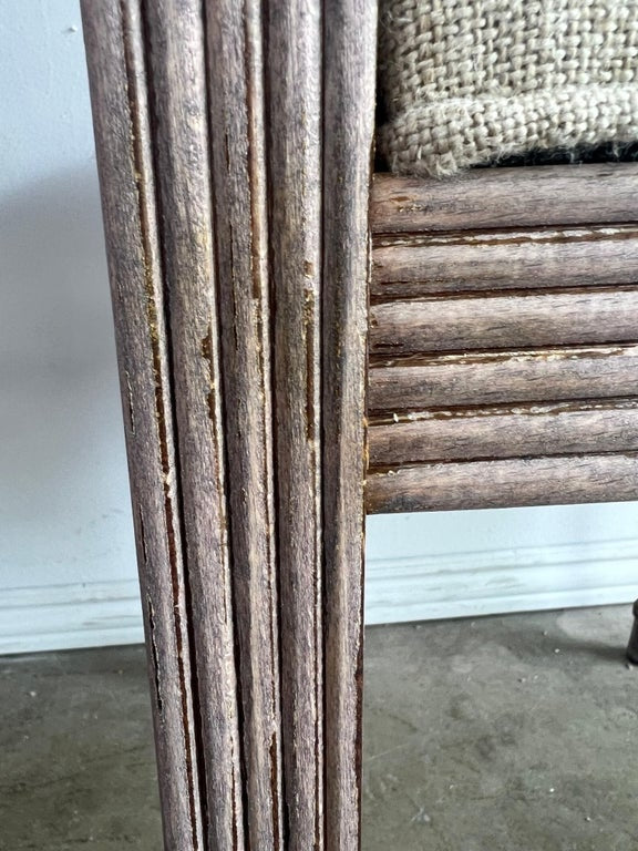 Set of Eight Italian Bleached Dining Chairs C. 1900's