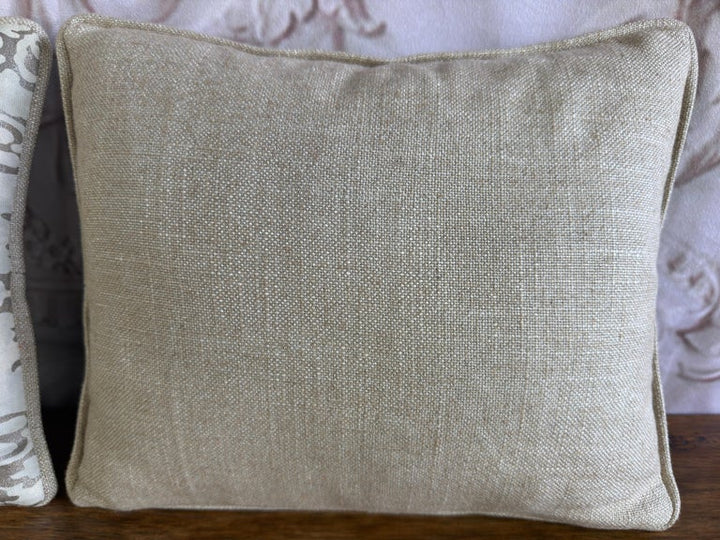 Italian Fortuny Damask Pillows, Couture Textile Art, Custom Made, New