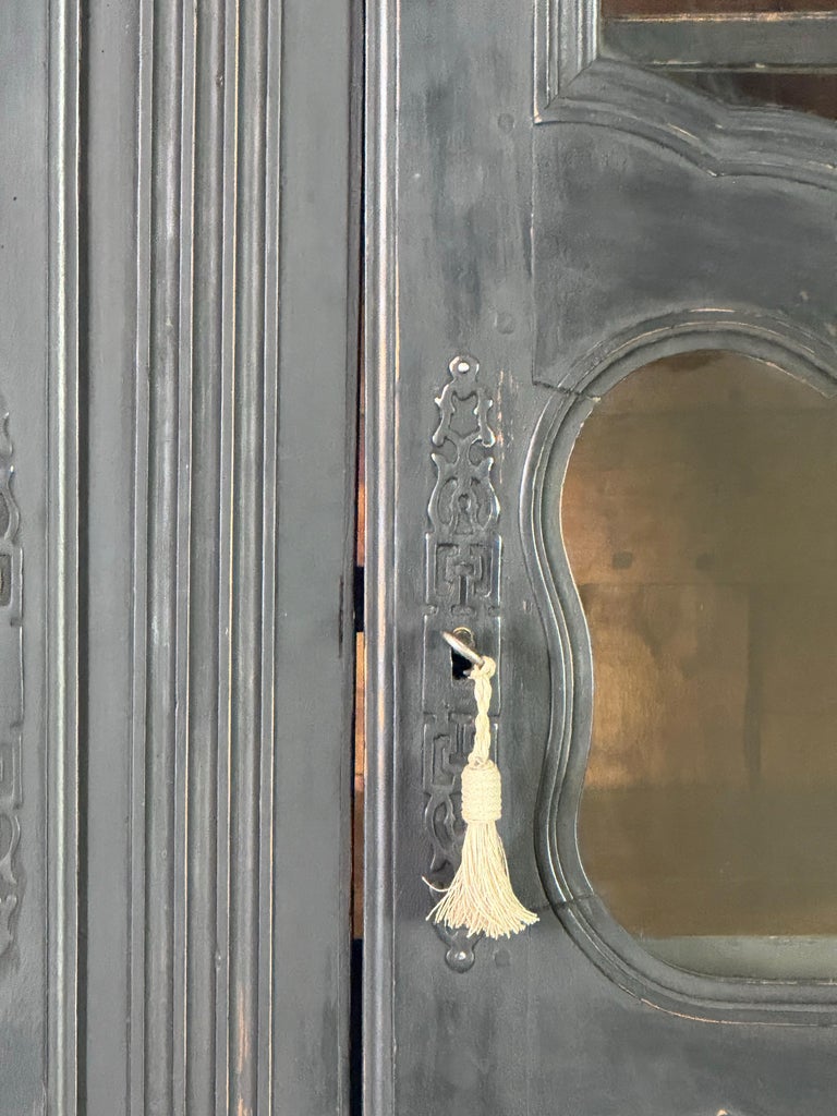 19th C. Napoleon III Painted Armoire