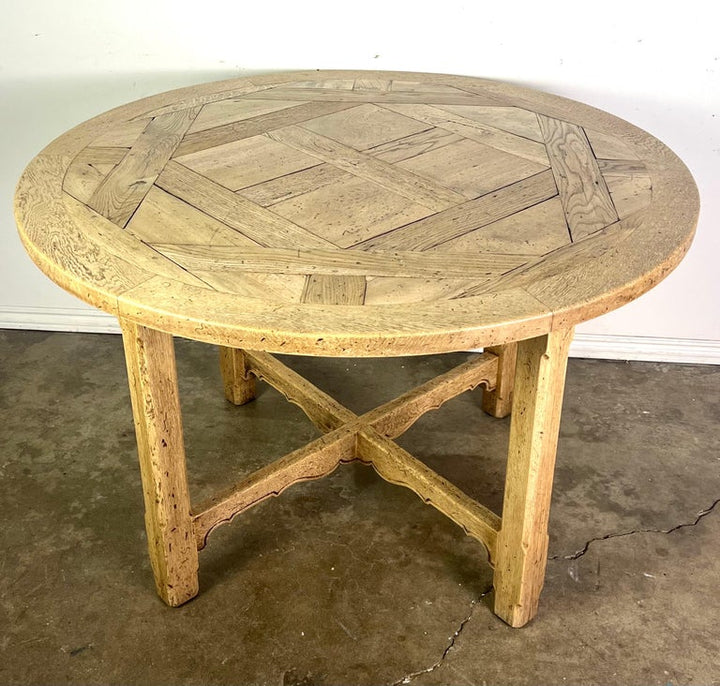 19th C. English Marquetry Top Table