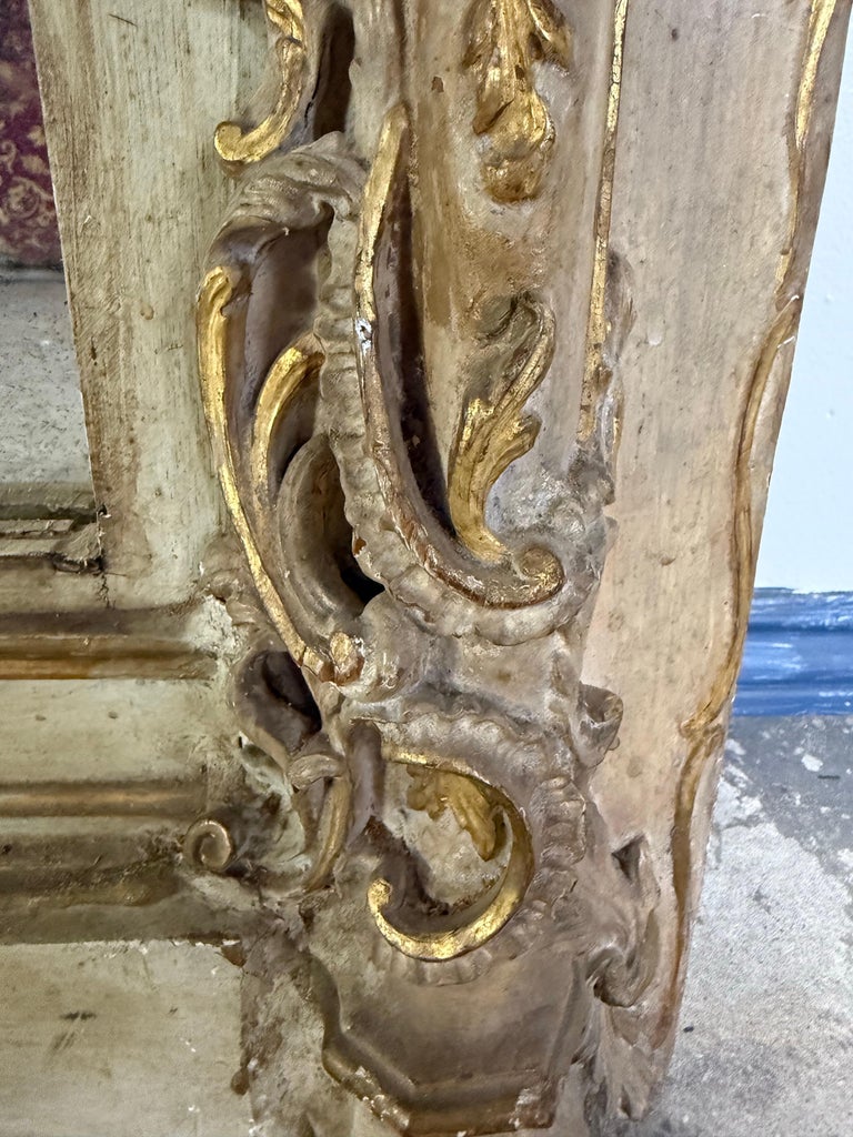Pair of 19th C. Italian Door Surrounds w/ Antique Mirror