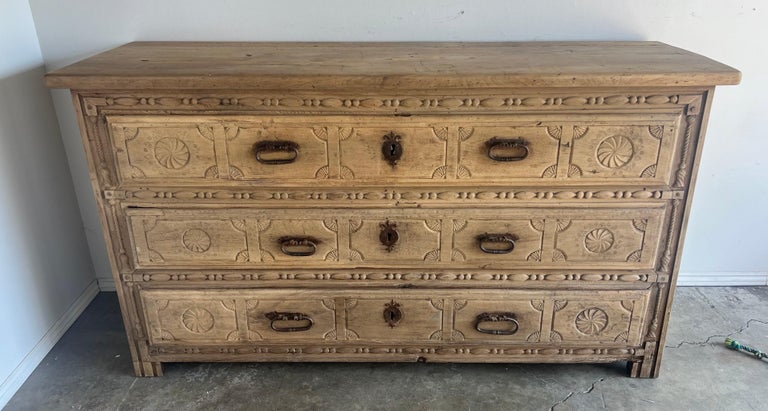 Monumental 18th Century Italian 3-Drawer Commode