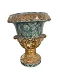 Pair of 19th Century Italian Polychrome Urns