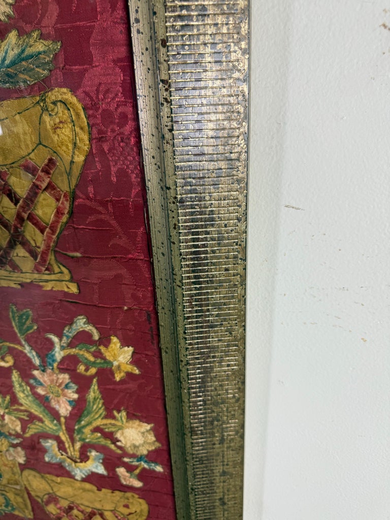 Antique Continental Ecclesiastical Embroidered Textile, 17th–18th Century