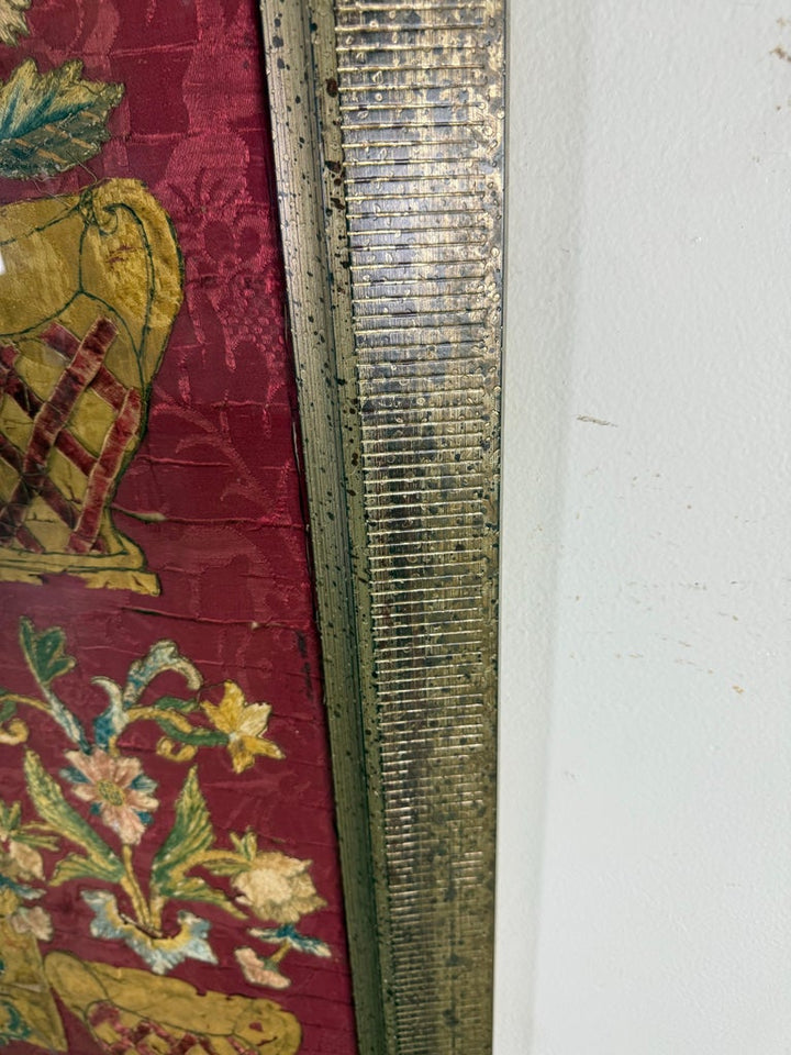 Antique Continental Ecclesiastical Embroidered Textile, 17th–18th Century