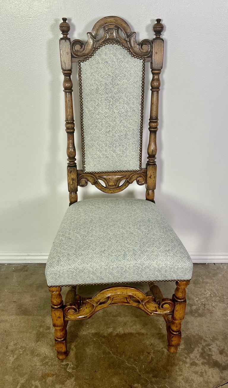 Set of Eight English Dining Chairs-19th Century