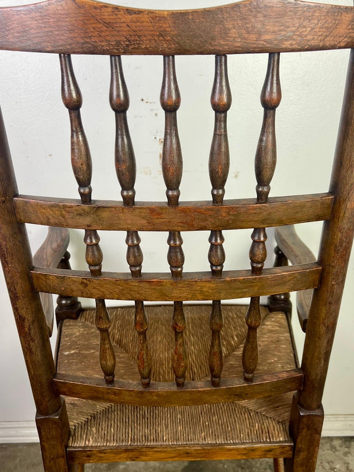 Set of Eight 19th C. English Country Dining Chairs