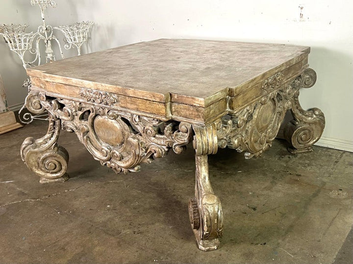 Custom Monumental Baroque Style Coffee Table by MLA