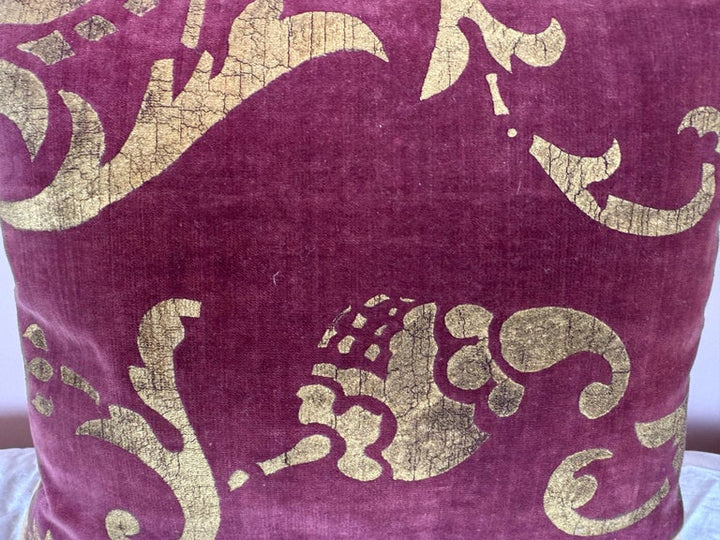 Gold Stenciled Nomi Pillow