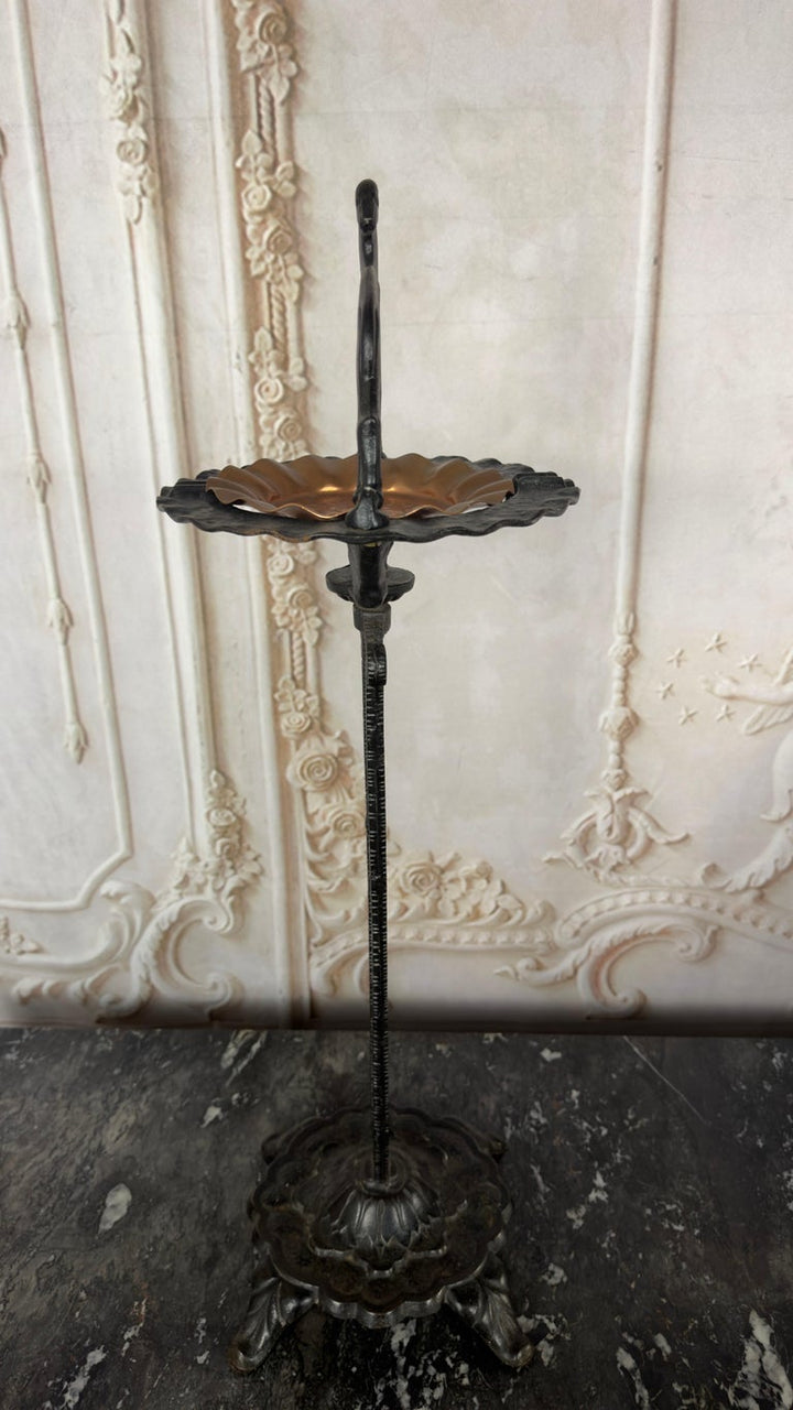 French Art Deco Whippet Smoking Stand, Cast Iron, Circa 1925-1930