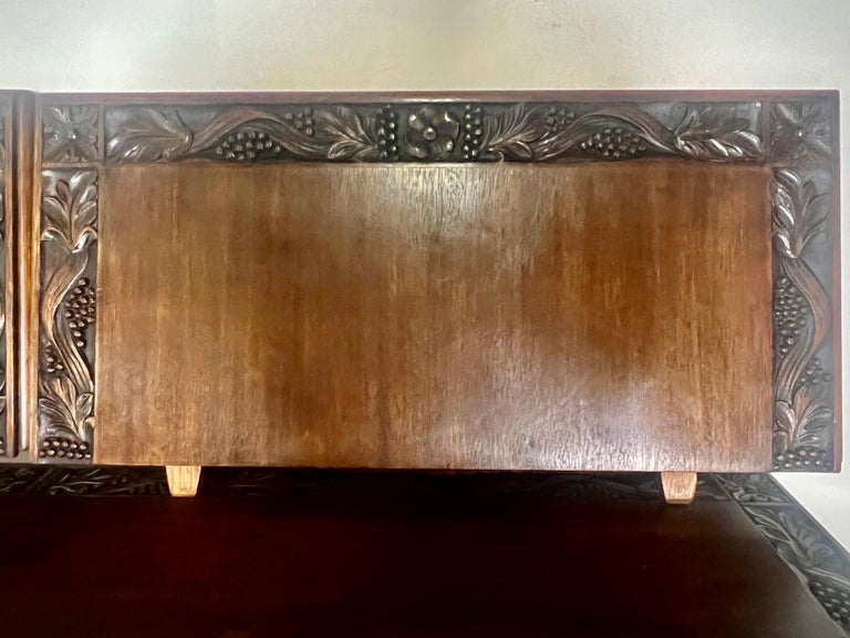 Early 20th Century Spanish Refractory Dining Table with Leaves