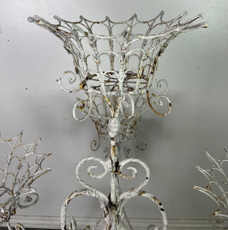 Vintage Painted Wrought Iron Plant Stand – Melissa Levinson Antiques