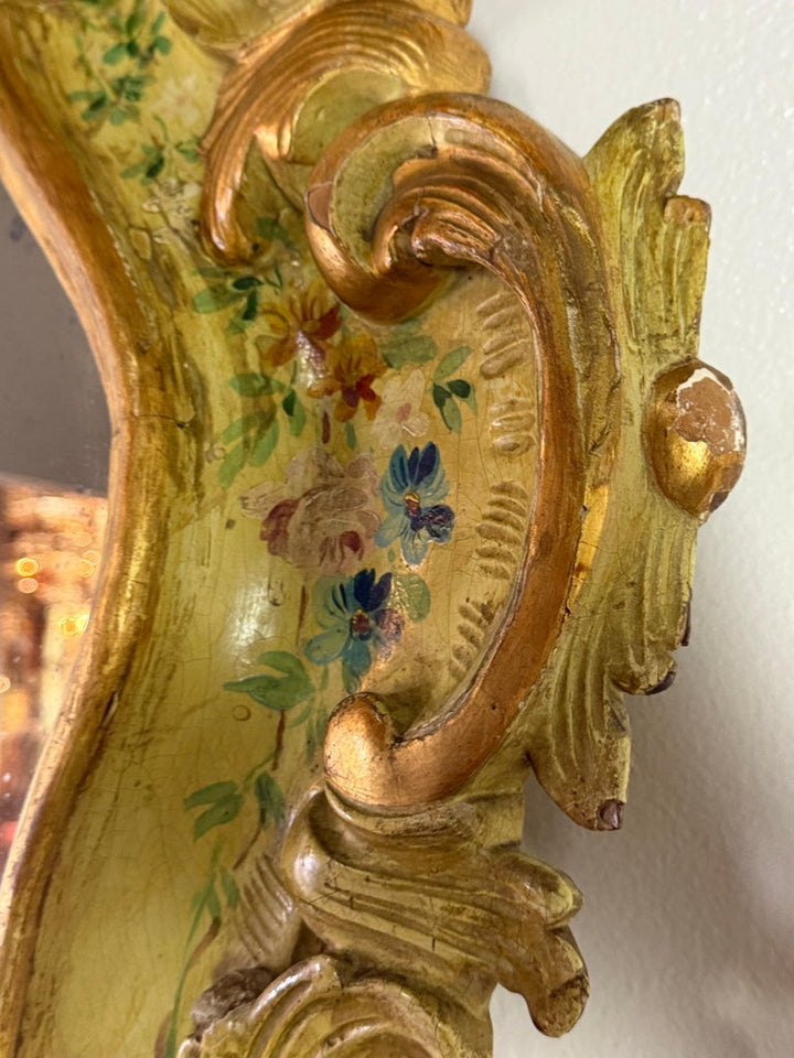 19th C. Venetian Painted Mirror