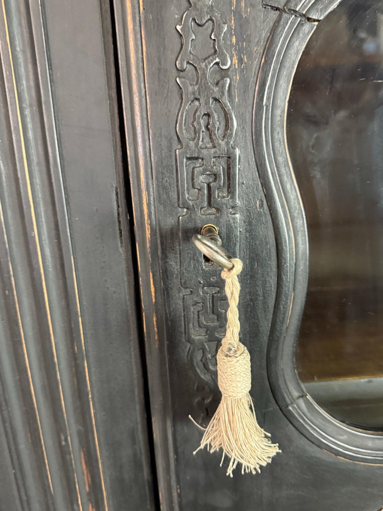 19th C. Napoleon III Painted Armoire