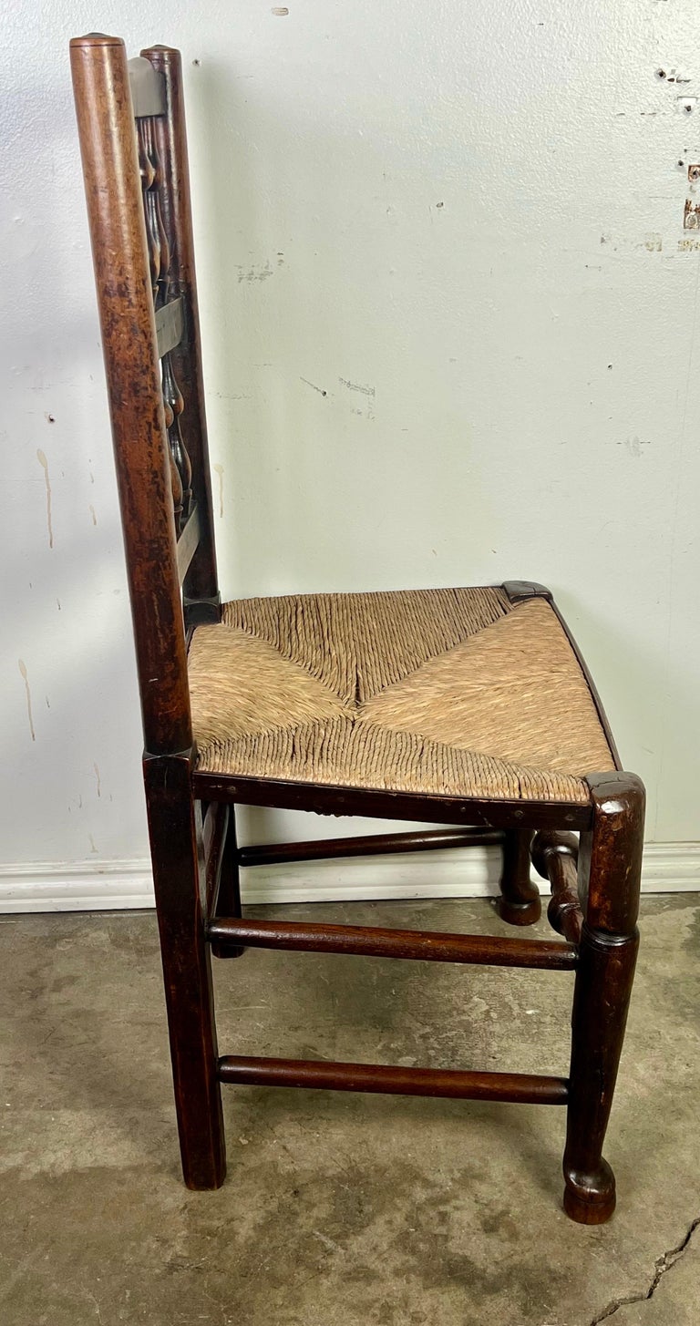 Set of Eight 19th C. English Country Dining Chairs