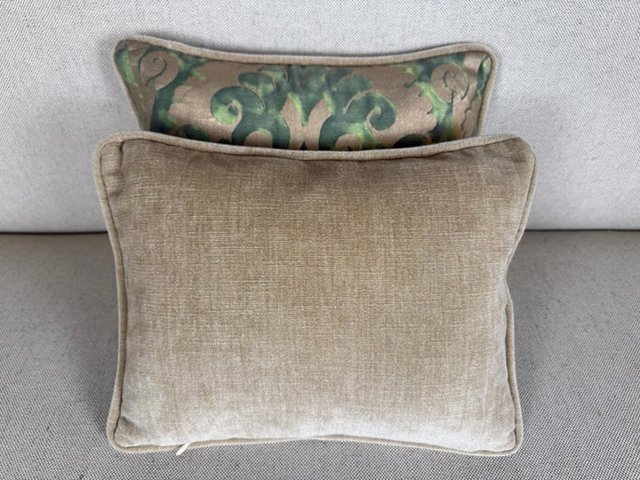 Pair of Petite Fortuny Venetian Textile Pillows