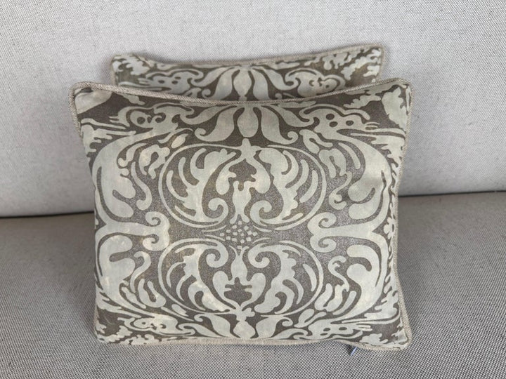 Pair of Petite Fortuny Venetian Textile Pillows