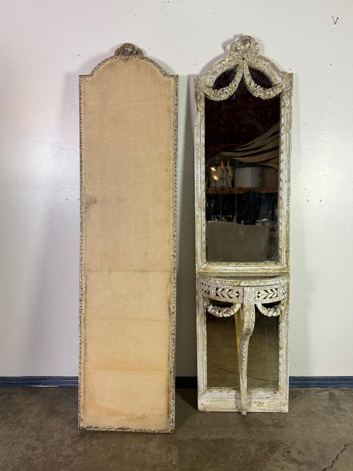 Pair of 19th C. French Louis XVI style Console Mirrors