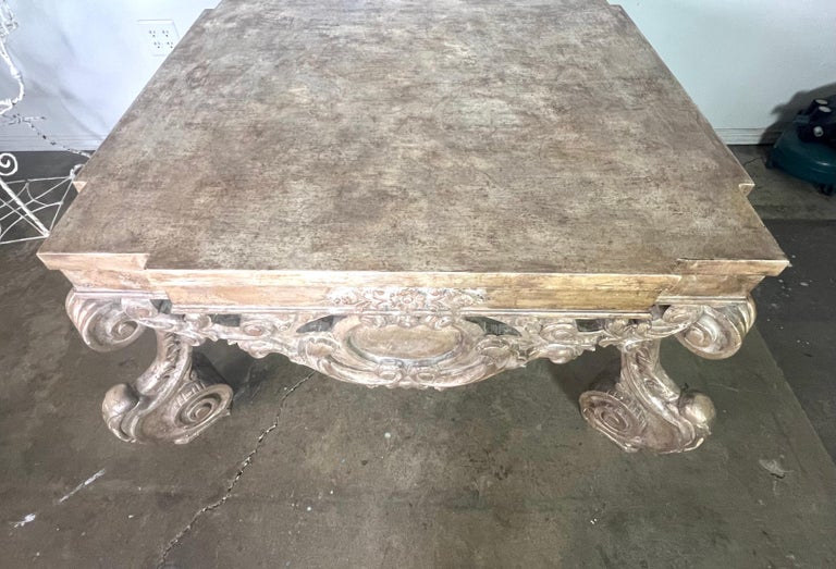 Custom Monumental Baroque Style Coffee Table by MLA