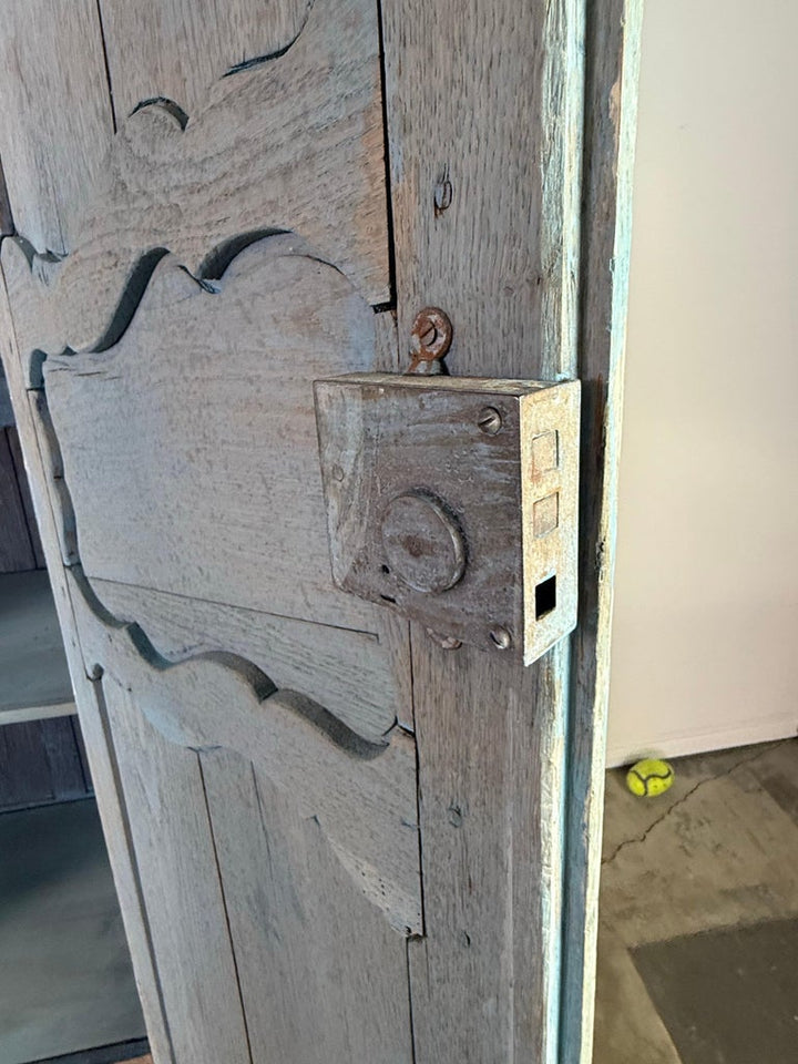 French Provincial Star-Inlaid Armoire, 18th-century