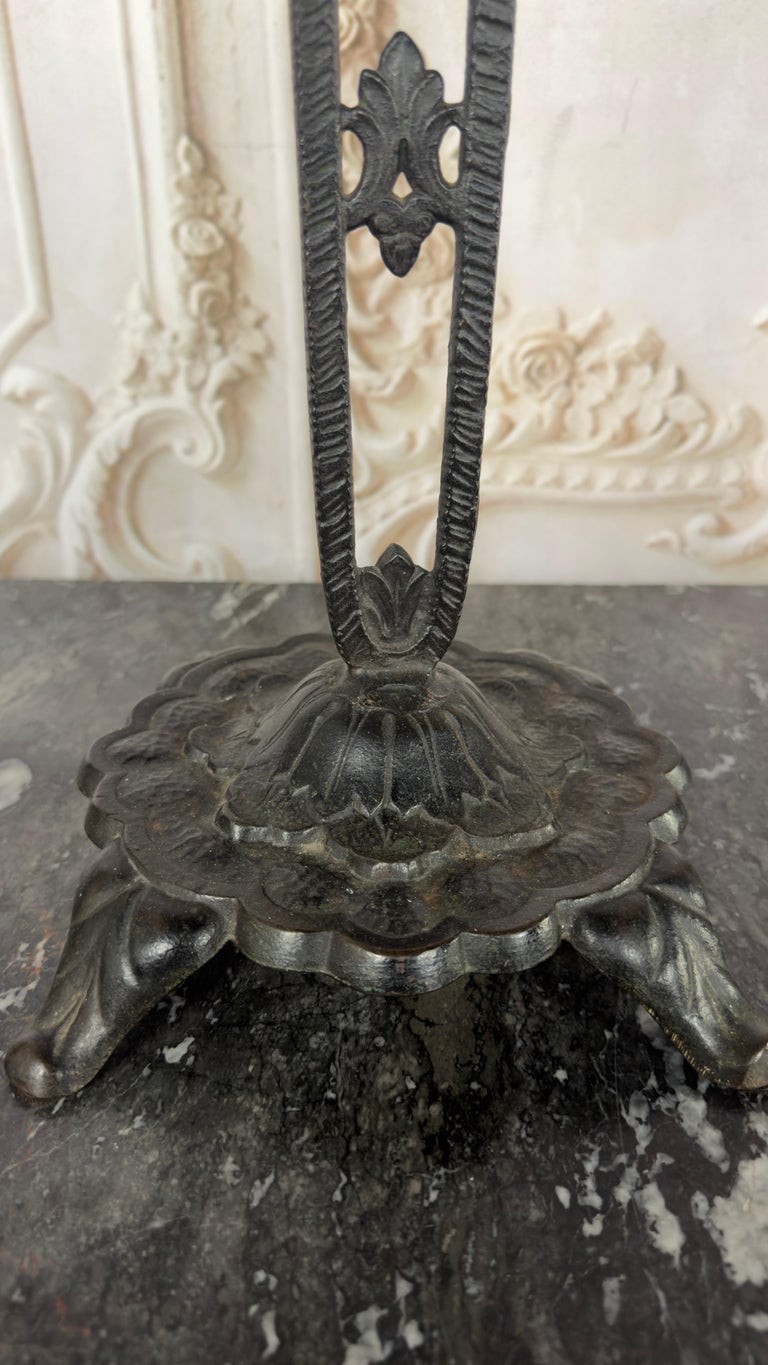 French Art Deco Whippet Smoking Stand, Cast Iron, Circa 1925-1930