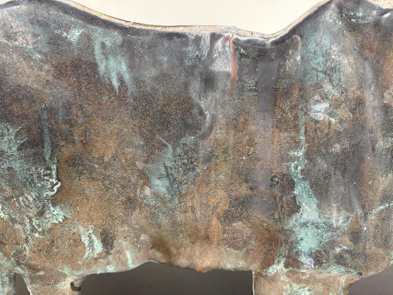 19th Century American Copper Bull Weathervane