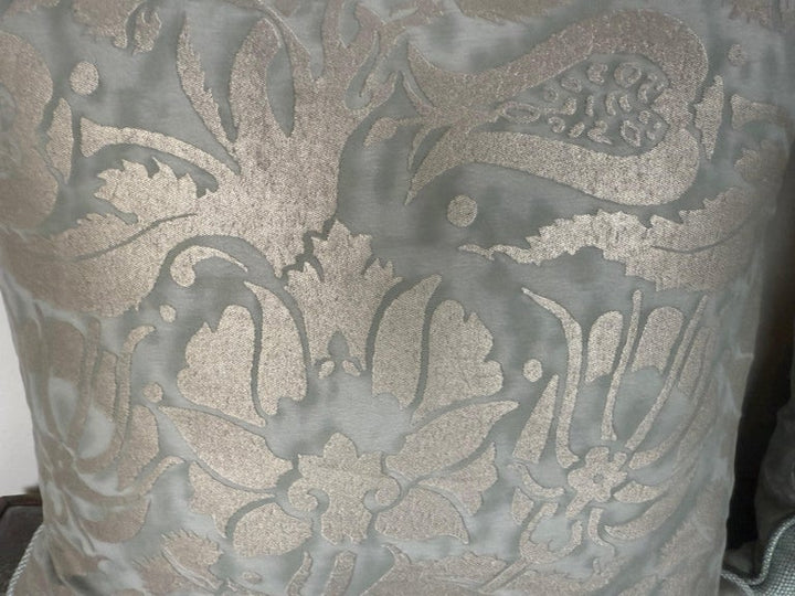 Elegant Fortuny Textile Pillows in Cotton and Linen, Custom Design
