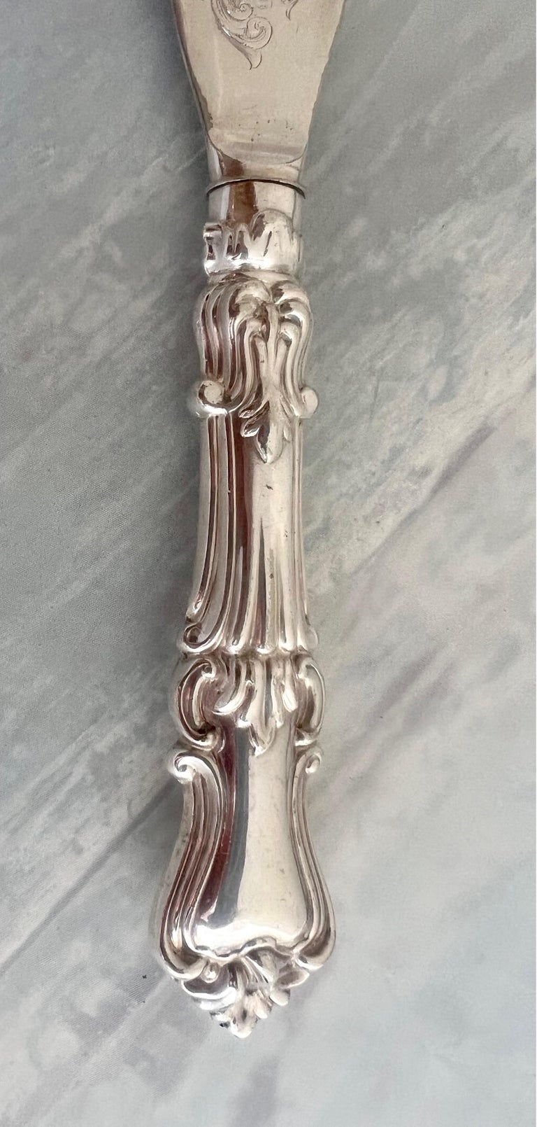 Victorian Silver Fish Serving Set-Early 20th Century