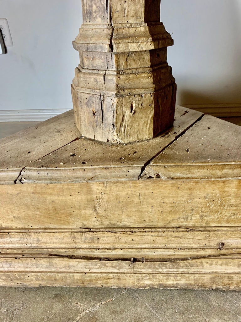 19th Century Spanish Center Table with Painted Cherubs