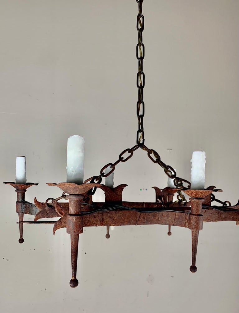 Spanish Wrought Iron Chandelier